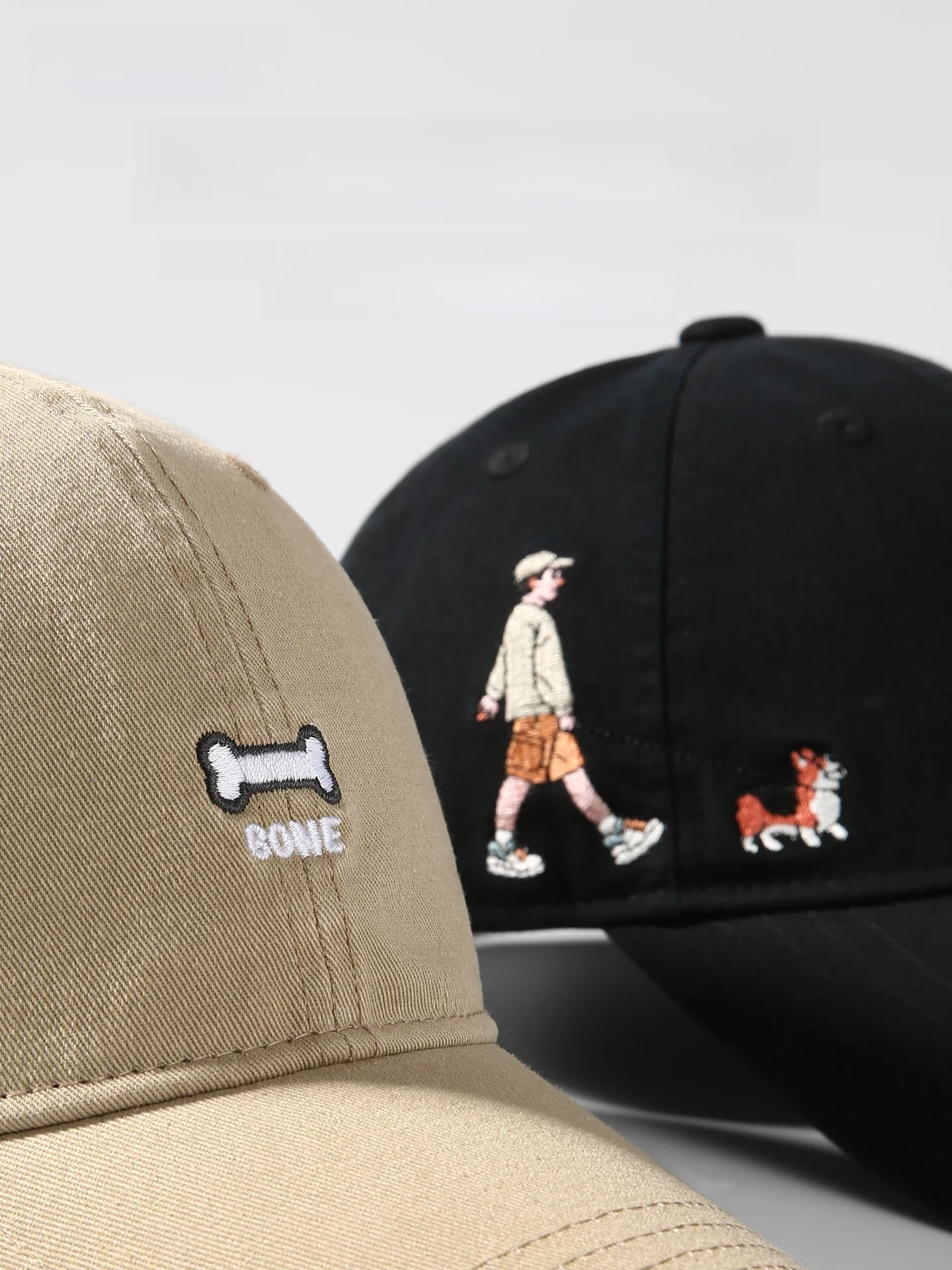 アメリカンヴィンテージ刺繍キャップ：弯檐デザインと動物パターンの実用性解析