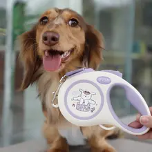 リード 犬 猫 反射織物 自動伸縮 防爆 大中小型