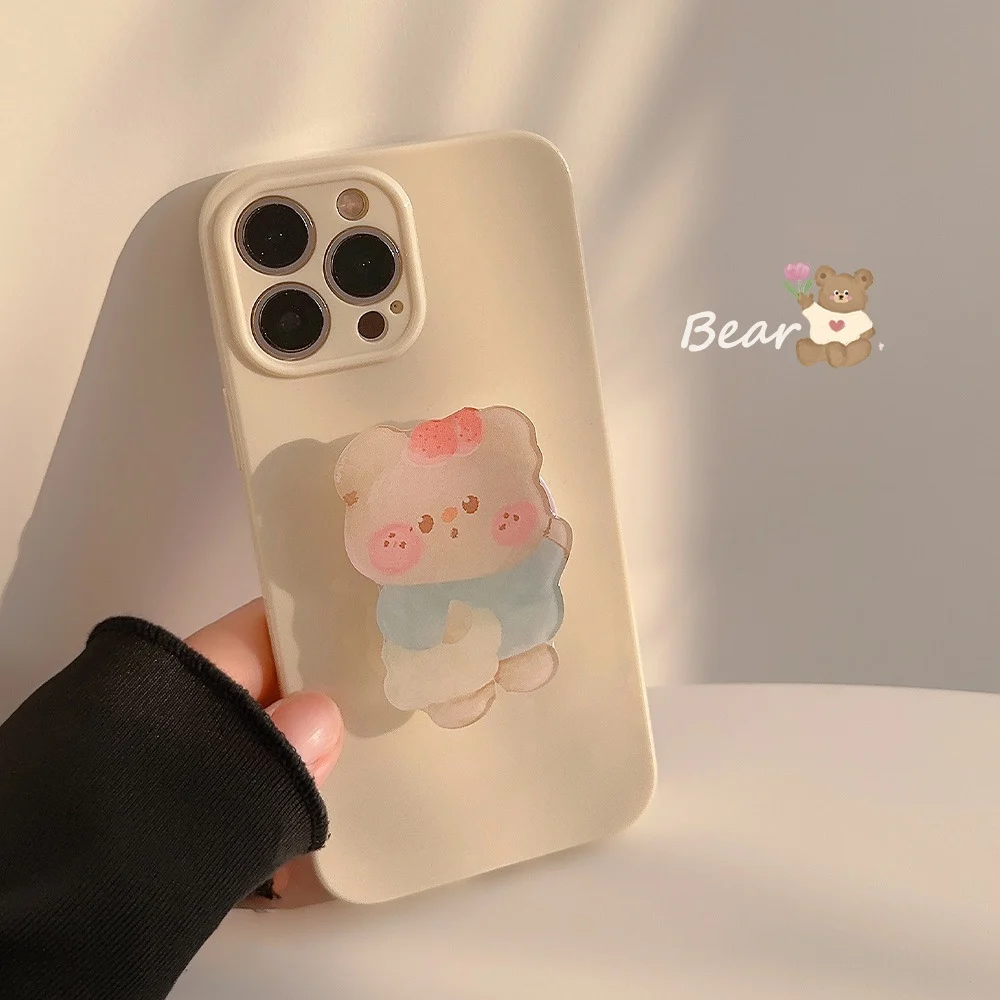 可愛いカートゥーンデザインの流沙式スマホスタンド：貼付けタイプで簡単なデスクやポータブル使用