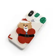 クリスマス限定 マフィンベア iPhone対応スマホケース【ソフトシリコン・7/8/SE/X/XS/11/12/13/14/15/16・Xiaomi・Huawei用】