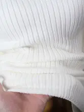 秋季シンプルポロ襟フィット＆ウエストシェイプニットワンピース【肘下袖・ストライプデザイン】（セットアップ対応）