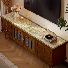 高級感ある春のデザインテレビボードマット【防水・防油・汚れ防止】
