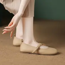 春用 フラット女性シューズ【軽量・柔らかいソール・マリージェーンスタイル】