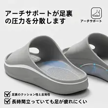 足弓支援サンダル【メンズ・夏用・滑り止め・防臭・厚底】