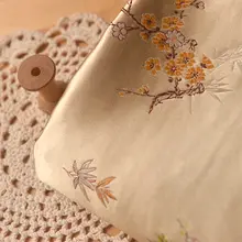 梅の花柄復古織りジャカード生地【旗袍・漢服・ドレス用】