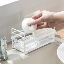キッチン用水切りラック【スチール製・スポンジ・清掃ボール収納・アイアン製・布巾用バスケット・シンク用・石鹸ホルダー】