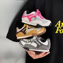 秋用子供用通気性メッシュ運動靴【男女兼用・ソフトソール・カジュアルデザイン】（セットアップ対応）