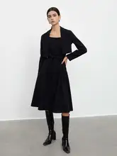 秋用 レディース OLスタイル ジャケット付きキャミソールドレス（セットアップ対応）