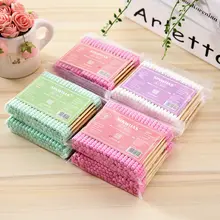 使い捨てダブルヘッドコットン棒【尖った先端・耳掃除・アイメイク用・家用】