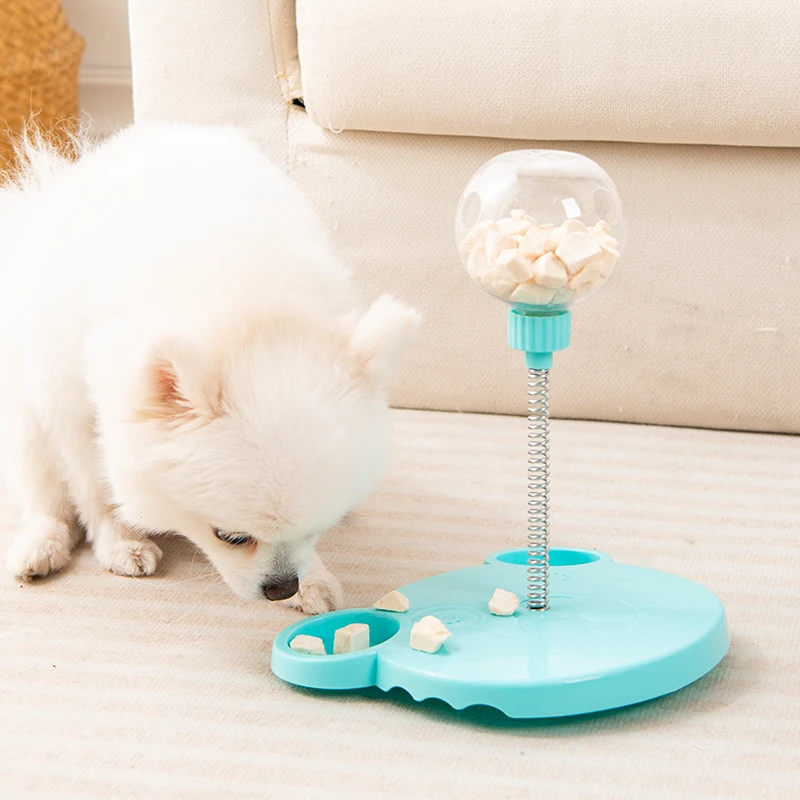 ペット用ロールボールおもちゃ：食べ物を漏らす自動動作で犬と猫が楽しめるマルチ機能アイテム