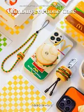 スマホリング スマホスタンド ハンバーガー 本革 木製 伸縮式 耐衝撃 粘着式 ストラップ