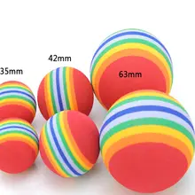 高品質EVA製ゴルフ用スポンジボール【直径63mm・室内練習・カラフルデザイン】