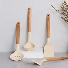 シリコン製 耐熱調理器具セット【お玉・フライ返し・食品グレード・こびりつき防止】
