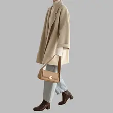 秋冬用 ウールダブルフェイスコート【女性用・ルーズフィット・小柄対応】