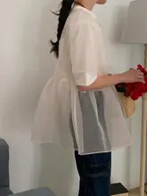 着回し抜群のファッションメッシュシャツ