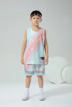 子供用バスケットボールウェア【夏用・速乾・無地・タンクトップ・競技トレーニング】（セットアップ対応）