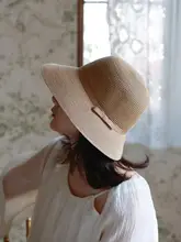 軽量折りたたみ式日除け女子用フィッシャーハット【透湿・リボン付き・アウトドア用・夏用】