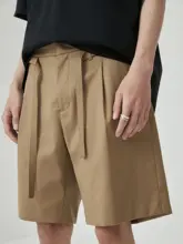ドローストリングデザインのウエストゴムパンツ【軽やかさ・シンプルなシルエット】