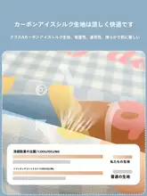 夏用冰丝クールシート【簡易折りたたみ・一人用・クッション付き】（セットアップ対応）