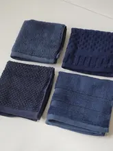 極上の柔らかさ！全 cotton 大判タオル【吸水性・深藍色・多用途】
