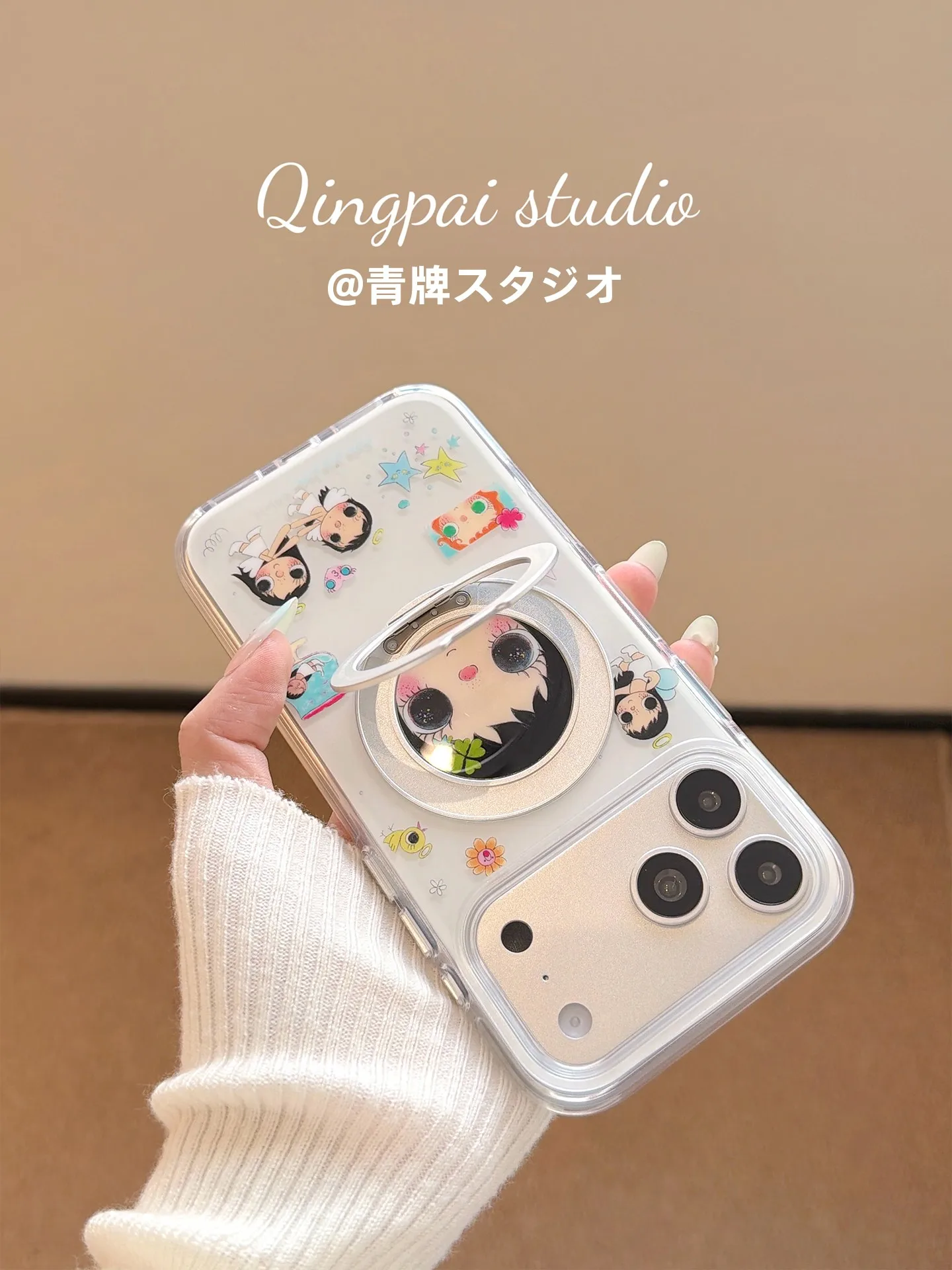 かわいい四葉のクローバーデザイン iPhoneケース：ポップイラストのインスタ風保護壳の実用性と使い方