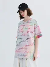 レトロなタイダイデザインのシンプルロゴTシャツ【クルーネック・短袖・フィット】