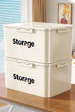 収納ボックス 持ち手付き 蓋付き 大容量 厚手 プラスチック 家庭用 衣類 おもちゃ お菓子 整理整頓