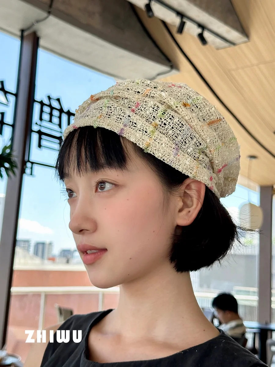 インスタイルのカラフルなガラスシュガーニットパイルハット