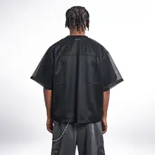 Tシャツ メンズ 半袖 メッシュ切り替え レタープリント アメリカン風 ストリート レイヤード 「MT99」