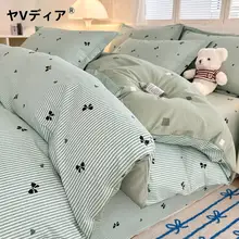 極上の柔らかさの綿製 ベッドカバー【シングル用・洗濯機使用可・全棉】（セットアップ対応）