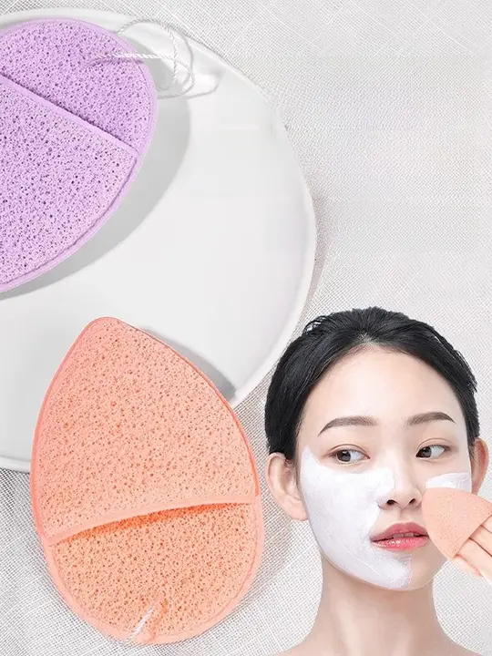 柔らかくて厚手のクレンジング手袋【水滴形・メイクオフ・洗顔用】