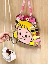 かわいいキャラクター 壁掛けヘアクリップ収納器具【多機能・眼鏡スタンド対応】