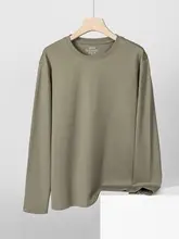極上の柔らかさの長袖Tシャツ【無地・ゆったり・レトロス  タイル】