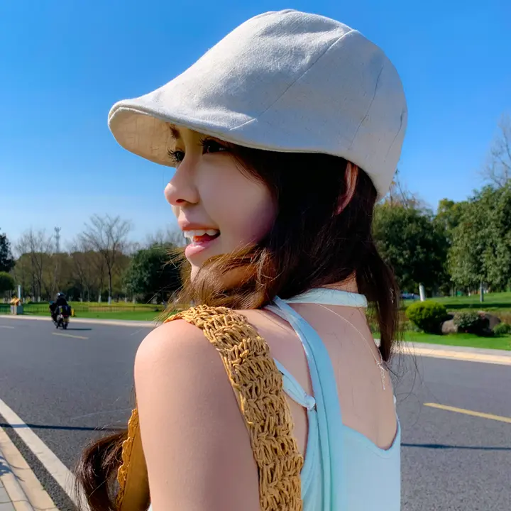 春夏用 軽やかで通気性良好なレディースベレー帽【アンティークスタイル】