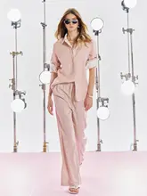 したライフスタイルにぴったり！ヨーロッパ風リネンテンサス滑らかシャツジャケット【三色展開】