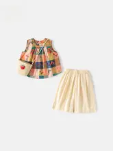 女の子用 夏服 無袖トップスと薄手パンツ【おしゃれ・子供用】（セットアップ対応）