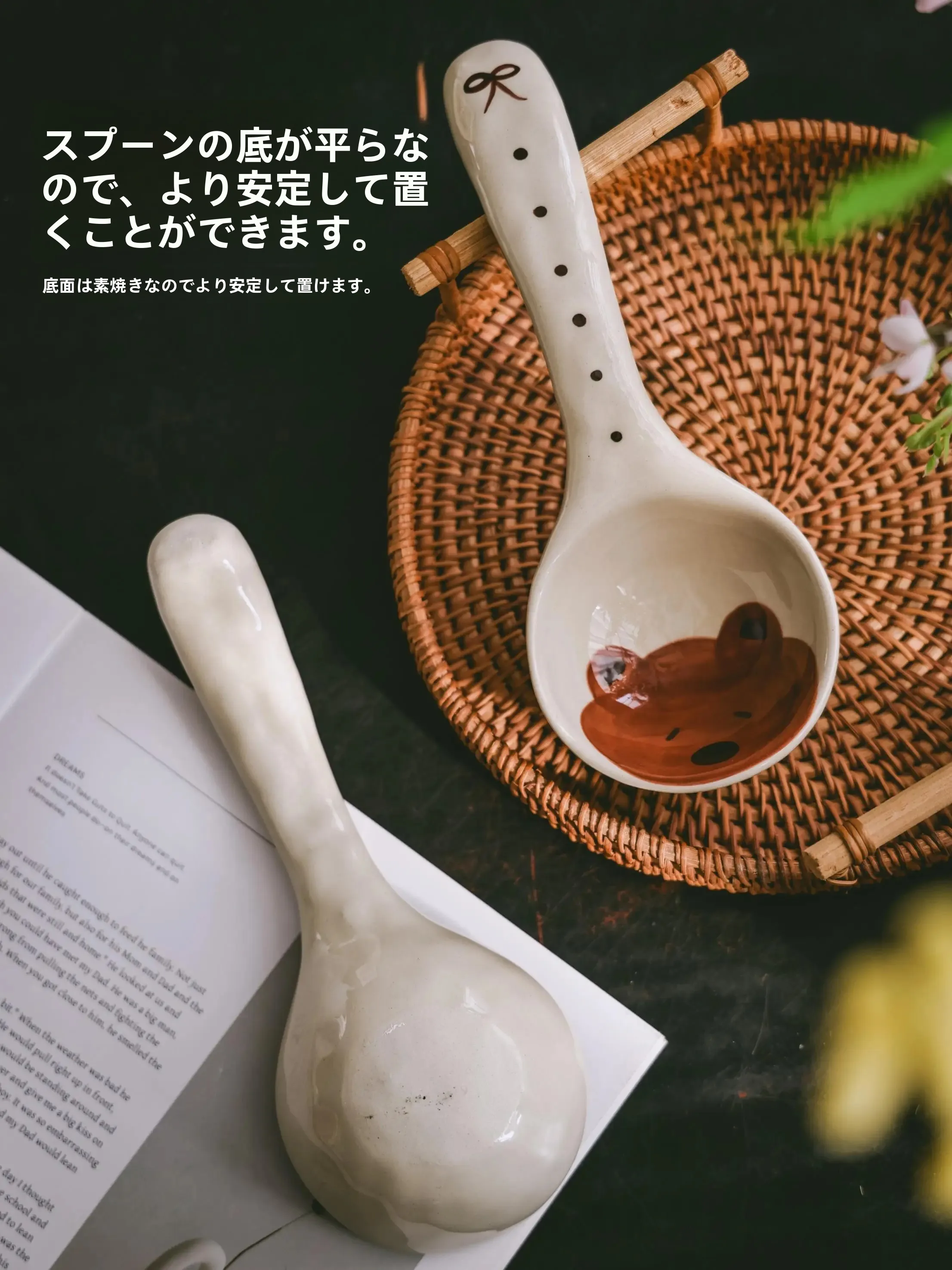 手作りの和風ヴィンテージ長柄スプーン：カトラリーギフトとしての実用性とデザイン価値