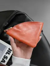 薄型の本革お財布ポーチ【牛革・収納ポケット付き・軽量・女性用】