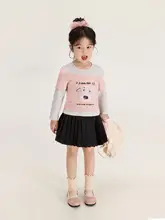 トップス キッズ ガ ールズ フェイクレイヤード 長袖 キャラクター柄 かわいい 夏