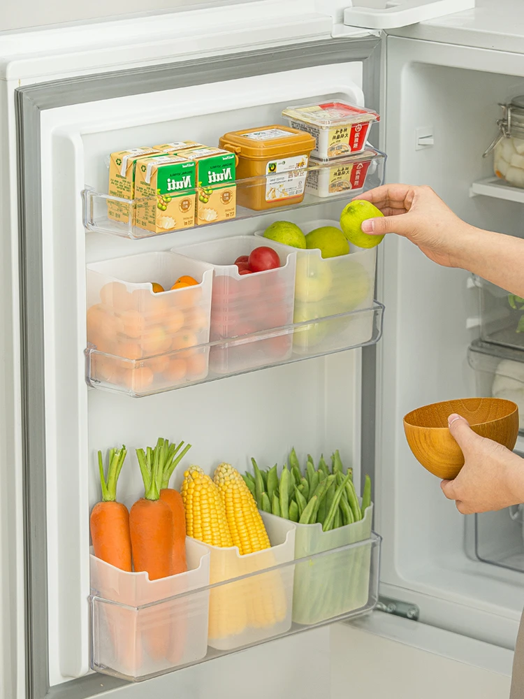 食品保存用冷蔵庫サイドドア収納ボックスNC520：小サイズと特大サイズの収納効率を実証