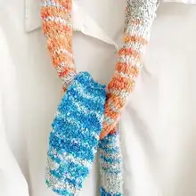 小さなラテンクロススカーフ素材キット【動画チュートリアル付き・極上の柔らかさのウールと牛毛混紡】