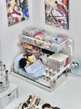 便利な収納！デスク用引き出し式ポップコーン風収納ラック（セットアップ対応）