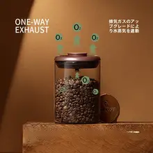 密閉保存容器【高品質・高硼珪酸ガラス・茶葉・コーヒー粉・豆用】