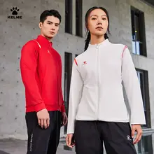 KELME ニットジャケット メンズ スタンドカラー パッチワーク 接触冷感 ストレッチ 春 「KELME」