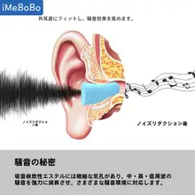 静音設計 耳栓【防音・睡眠・学習用・男女兼用】