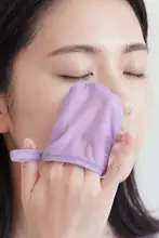 極上の柔らかさ！桑蚕丝洗面器【角質ケア・クレンジング手袋式】
