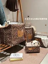 かわいい猫デザインの衣類収納ボックス【折りたたみ式・大容量】