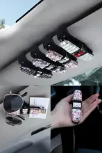 車用眼鏡クリップ【多機能・ダイヤモンド装飾・サンバイザー用】