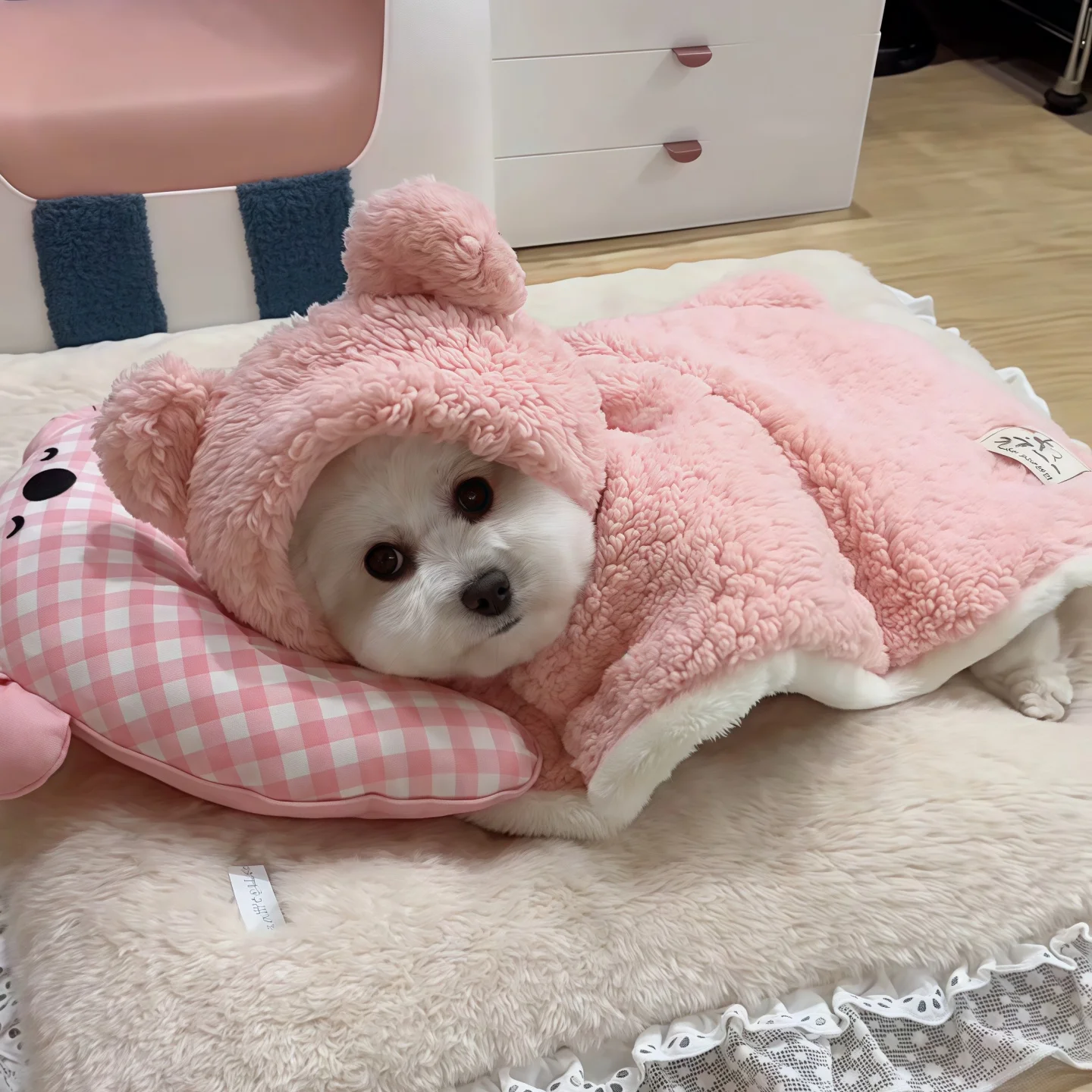 クリスマス犬用の暖かい毛布ケープ：冬の日常で安心な体温維持を実現