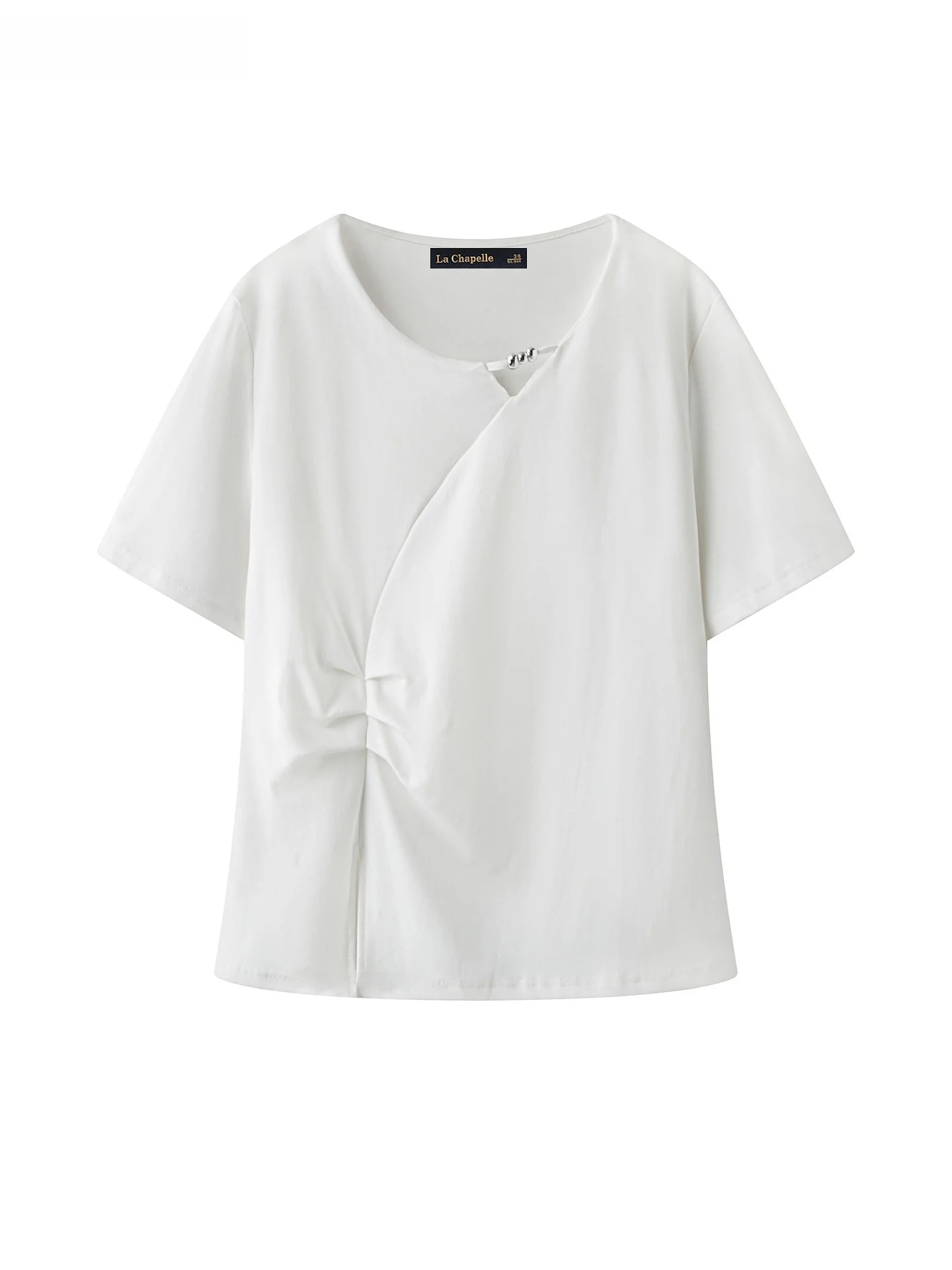 デザイン性が光る！フランス風サイドスリット半袖Tシャツは夏の涼しさを実現するか？
